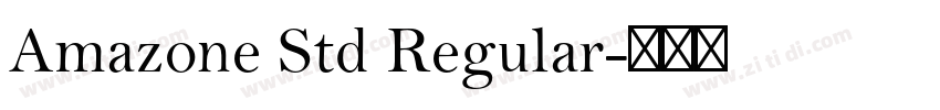 Amazone Std Regular字体转换